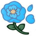 Blue Plush Poppy