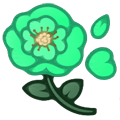 Green Plush Poppy