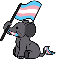 Trans Pride Elephant