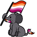 Lesbian Pride Elephant